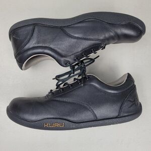 Kuru Size 10.5 Men's Comfort Walking Shoes Leather Lace Up Black